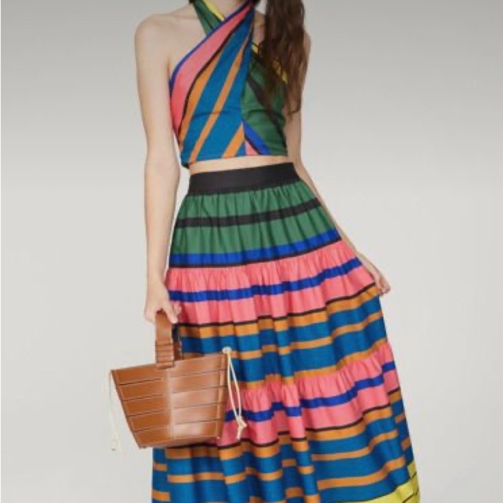 Formentera Stripe Sea Skirt & Halter Top